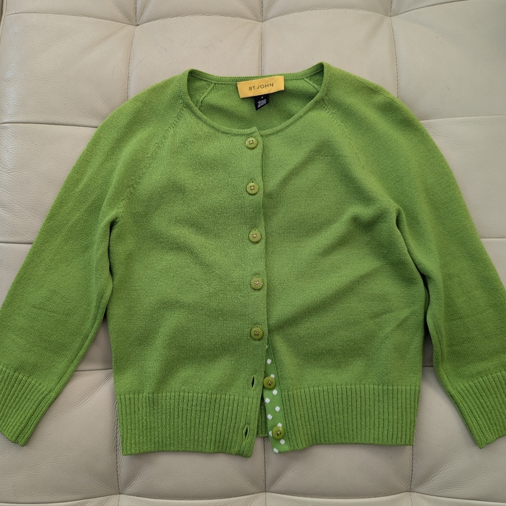 St John's green cardigan, size XS